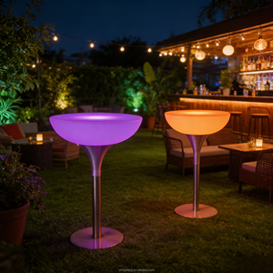 Mesa de <span class=keywords><strong>Bar</strong></span> LED Impermeable para el Hogar, <span class=keywords><strong>Bar</strong></span>, Bodas, Hoteles, Centros Comerciales o Eventos, Mesa de <span class=keywords><strong>Bar</strong></span> Luminosa para Fiestas y Eventos al Aire Libre - Product Image 3