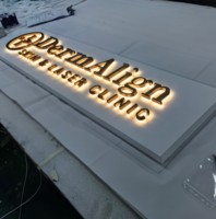 BOYANG Business électrique rétro-éclairé signe lettre personnalisé illuminé canal lettre Logo pour magasin de détail signe avant lumière Led lettre