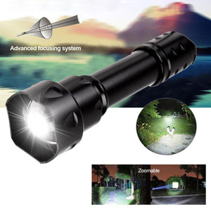 Multifunctional Aluminum Alloy <b>LED</b> <b>Flashlight</b>, Outdoor High Bright Light, Retractable Zoom, Red Green White Light - Product Image 1