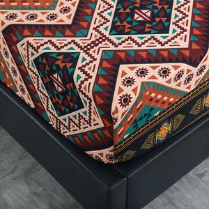 طقم أغطية سرير بوهيمي من ثلاث قطع بأسلوب أوروبي وأمريكي، طقم أغطية سرير فاخر مطبوع رقمياً للاستخدام المنزلي - Product Image 5