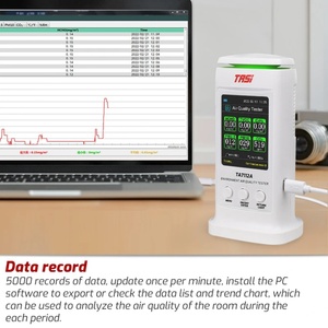 Détecteur de qualité de l'air TASI TA7112A 8 en 1 PM2.5 10 HCHO TVOC C6H6 CO2 Thermomètre Moniteur de formaldéhyde Testeur domestique Garantie 1 an - Product Image 3