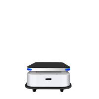 Châssis de robot mobile autonome avec Lidar SLAM, construction métallique, moteurs à double entraînement, charge utile de 300 kg, précision de 5 cm, patrouille de sécurité