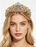 Vente chaude : Diadème en strass pour femme, couronne de mariée en cristal, coiffe de mariage argentée, vente en gros