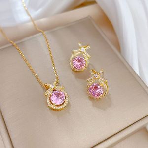 Conjunto de Collar y Pendientes para Mujer, Joyería de Moda, Collares con Colgante - Product Image 5
