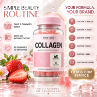 Gummies de Collagène et Vitamine C pour une Peau Éclatante, Soutien des Cheveux et des Ongles, et Soin Quotidien de Beauté, Nutrition et Bien-être, Complément Alimentaire OEM