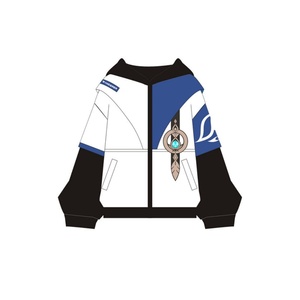 Sudadera con capucha y cremallera para hombre, estilo cosplay de Genshin, bordada e impresa en 3D, corte holgado, antiarrugas - Product Image 2