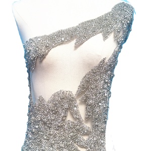 RM-601 Bạc Hoa Handmade Rhinestone Đền Vạt Đầy Đủ Bảng Điều Chỉnh Vàng Màu Hồng Vạt Đính Thiết Lập Với Tua Cho Đảng Ăn Mặc - Product Image 4