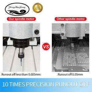 Zhong Hua Jiang ER11 0.8KW 65mm 4 Rodamientos 110V/220V Motor de Husillo CNC de 24000rpm con Transmisión por Correa y Refrigeración por Aire para Máquina de Grabado y Router - Product Image 5