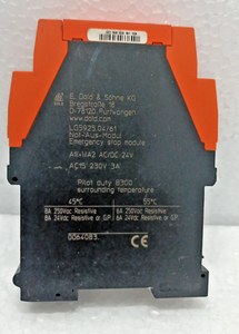 Relais de sécurité DOLD LG5925.04/61 24V AC/DC 230V 3A Safemaster 0064083 Utilisé - Product Image 5