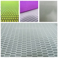Tissu en maille 3D ventilé en polyester 100% pour chaussures de filles, sacs, chaises de bureau