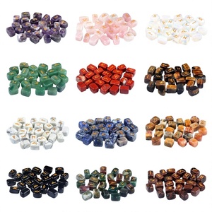 25Pcs <b>Crystal</b> Runes Stones <b>Set</b> Reiki Engraved Alphabets Symbol Collection with Velvet Bags and Instruction Manuals positive vibe - Product Image 3