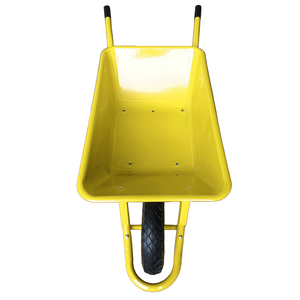 <span class=keywords><strong>Promotion</strong></span> d'usine : <span class=keywords><strong>Brouette</strong></span> de 75 litres avec plateau en acier et roue pneumatique pleine 4.00-8 pour usage en construction, en métal - Product Image 4