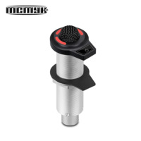 Microphone de bureau filaire à condensateur intégré avec suppression du bruit pour conférences, diffusion et enregistrement, alimentation fantôme 24V-48V