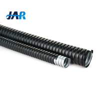 JAR fabricant fil électrique tube métal ondulé tube ROHS REACH pvc enduit galvanisé flexible métallique conduit