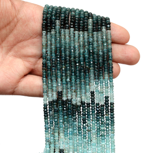 Perles de Grandidierite AAA+ Rares 4mm-5mm, Perles Facettées Rondelles, Pierre Semi-Précieuse Naturelle pour Bijoux - Product Image 4