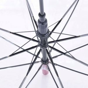 Parasols transparents miniatures en plastique de haute qualité, mignons et automatiques, personnalisables avec impression de logo, pour enfants, pour l'extérieur - Product Image 3