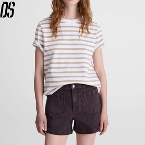 Fashion <strong>Women</strong> Brown Jean <strong>Shorts</strong> Ladies Colored Casual Jorts High Waist <strong>Bermudas</strong> Simple Blank Denim <strong>Shorts</strong> Woman Summer Wear 2026 - Product Image 1