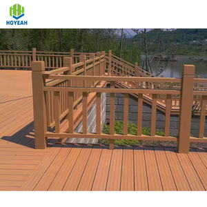 Ngoài trời WPC vật liệu tổng hợp lan can lan can hàng rào lan can lan can WPC vườn thành phố kỹ thuật lan can sân thượng danh lam thắng cảnh lan can - Product Image 1