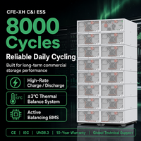 Sistem Penyimpanan Energi Modular Tegangan Tinggi LiFePO4 BESS 314Ah 8000 Siklus Paket Baterai Industri BMS Bertenaga AI 10 Tahun