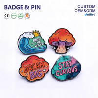 Broches personnalisées en émail dur, logo, broche en métal, vente en gros, marque, dessin animé, objet de collection, souvenir