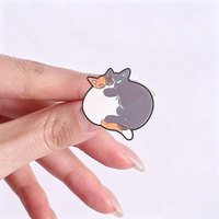 Ensemble de broches en émail Kawaii Chat Ludique pour la décoration de tenues quotidiennes décontractées