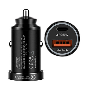 Cargador de Coche de Doble Puerto QC 3.0 PD 20W Carga Rápida Entrada 12-24V Salida 38W Aleación de Aluminio - Product Image 5