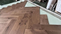 Vintage Herringbone Fishbone Flooring Engineered Hardwood Timber Parquet High End Quality for Home Decoration in Antique Style