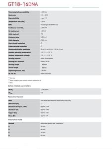 Cảm biến công nghiệp thông minh cho cảm biến quang điện Không được che chắn KHÔNG GT18-16DNA 16mm Khoảng cách phát hiện Đầu ra NPN Thay thế - Product Image 6