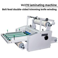 Plastifieuse semi-automatique électrique VC370 A3/A4 avec rouleaux chauffants en acier, largeur maximale 340 mm, double tension 110V/220V