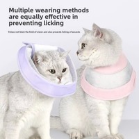 Collier anti-léchage et anti-morsure respirant en maille Elizabeth Circle, écharpe de beauté pour chat, collier pour chien