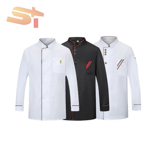 Uniforme de Trabajo SIKE para <span class=keywords><strong>Chef</strong></span>, Manga Larga, para Verano, Otoño e Invierno, para Restaurante, Cafetería, Absorbe la Humedad y el Sudor - Product Image 1