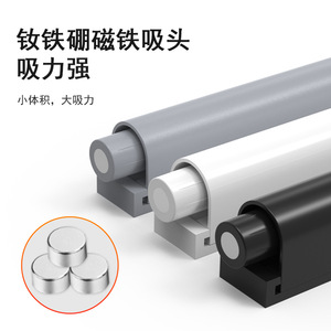 Magnetic Door Catch With Neodymium Magnet Head For Cabinets And Wardrobes Minimalist Design Abs Plastic Hidden Installation - Product Image 1