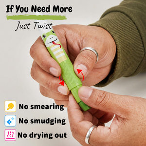 ジェルクレヨン12色セット レインボーカラー クレヨン ガラスや紙に描けるツイストアップキャップ付き - 滑らかに滑るジェルクレヨンセット - Product Image 5