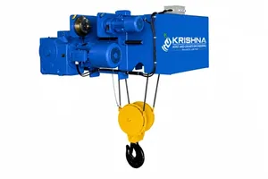 <b>Electric</b> <b>Wire</b> Rope Hoist 2t 1.5kW 380V IP54 Blue Steel Industrial Manufacturing Ground Operation Remote Control - Product Image 4