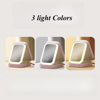 Trousse de toilette portable de voyage personnalisée pliable et intelligente Boîte de rangement pour maquillage avec écran tactile et miroir à lumière LED