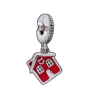 Colgante de Plata 925 con Circonita y Perla de Agua Dulce, Diseño de Corazón, Llave y Flor, Lujoso, DIY, Regalo Festivo, Joyería de Moda para Mujer - Product Image 2