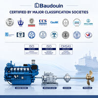 Moteur diesel marin Baudouin 12M26.2 900 ch 1000 ch 1099 ch 1201 ch 4 temps 12 cylindres pour propulsion robuste de ferry de passagers