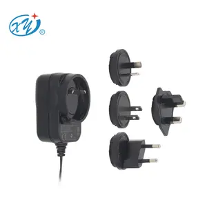 CE SAA ETL FCC UKCA ROHS listed interchangeable power adaptor ac dc adapter 24v 0.5a power supply 12v 1a 12w ac dc adapter