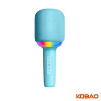 Wowo Kids Singing Microphone Speaker Combo Model K6 Perangkat Karaoke Ajaib Respon Frekuensi 20Hz-20kHz Nirkabel untuk