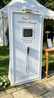 Cabine Téléphonique Vintage en Acrylique avec Fonction d'Enregistrement Audio et Design Démontable pour Mariages et Événements