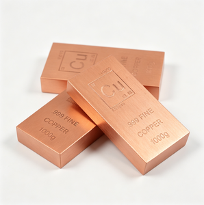 Presse-papiers en barre de <span class=keywords><strong>cuivre</strong></span> pur .999 de 1 kg avec motif élémentaire par Unique Metals - Product Image 3