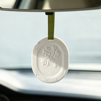 Diffuseur d'arômes suspendu Finru en céramique, fleur décorative, parfum d'intérieur longue durée, désodorisant pour armoire aux huiles essentielles