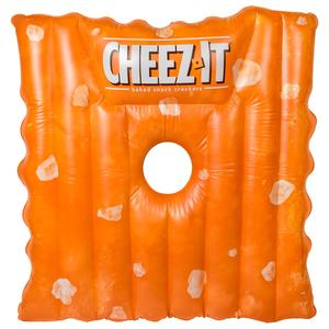 Summer Party Fun Pool Toys Promotion <strong>Giant</strong> Inflatable Cheez-It Pool Float Cookie <strong>Cracker</strong> Biscuits Snack Shaped Pool Float - Product Image 1