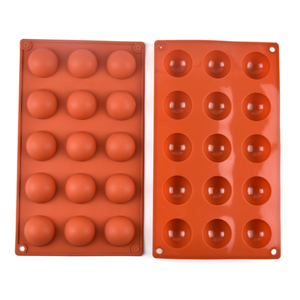 Handgemachte 6/8/Löcher 3D Runde Schokoladen hersteller Halbkreis Kuchen blech Semi Sphere Silikon Süßigkeiten Form Backform - Product Image 2