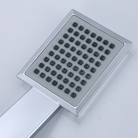 Ensemble de robinets de douche à effet pluie pour baignoire, finition nickel brossé, salle de bains avec eau chaude et froide
