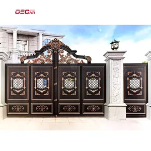 Puerta de Hierro con diseño de tubería para entrada de Casa de Campo, diseño de Puerta de Hierro, puertas simples, diseño de parrilla, RTS