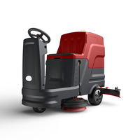 Autolaveuse autoportée M6 ergonomique à commande par engrenages, avec brosse à double disque, pour entrepôt