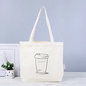 Borsa in cotone con stampa Shopping riutilizzabile personalizzata con stampa personalizzata con borsa a tracolla in cotone con imballaggio in tela con Logo