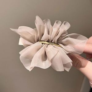Super Fairy Chiffon Flower Hair Pin Female Summer Ponytail <b>Clip</b> Fabric <b>Bow</b> Spring Hair <b>Clips</b> for Girls - Product Image 4