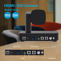 Caméra PTZ professionnelle 4K avec zoom optique 20x et 70 °   Grand angle, suivi intelligent par IA pour salles de conférence et diffusion en direct